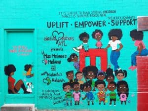 Untitled mural, photo from Atlanta Cap Murals