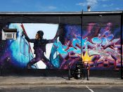 SKIE - FDC Crew<br/>2017 - 2019<br/><span style= "font-size: 6pt">33.766707756590314, -84.34968337973267</span> Street Art Mural and Graffiti piece formerly in Little Five Points Atlanta by SKIE - FDC Crew featuring Dondi White