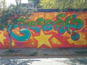 Artist ?<br/>2017 - 2017<br/><span style= "font-size: 6pt">33.76464788211953, -84.35044829818278</span> Street Art mural formerly in Little Five Points Atlanta by an unknown artist featuring "represent"