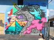 Letsgopaint (Matt Letrs)<br/>2017 - 2022<br/><span style= "font-size: 6pt">33.75191834106135,-84.37004587613046</span> Street Art Mural formerly in Old Fourth Ward Atlanta by Letsgopaint (Matt Letrs) featuring a woman's face