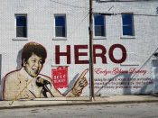 The Loss Prevention (Sean Schwab)<br/>2016? - 2024<br/><span style= "font-size: 6pt">33.75538256003273, -84.37935891985393</span> street art mural formerly in Downtown Atlanta by The Loss Prevention (Sean Schwab) featuring Evelyn Lowery