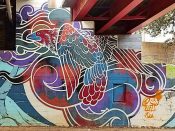 Peter Ferrari<br/>2018? - 2018<br/><span style= "font-size: 6pt">33.76752635711319, -84.36087507160113</span> Street Art Mural formerly in Old Fourth Ward Atlanta by Peter Ferrari featuring a bird