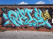 Nels Guzman and Classy Streetz<br/>2016 - 2020<br/><span style= "font-size: 6pt">33.74342936169953, -84.34956134241104</span> Graffiti piece formerly in East Atlanta by Nels Guzman and Classy Streetz featuring Ms. Atlanta