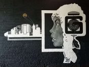 Muhammad Suber<br/>2018 - 2023<br/><span style= "font-size: 6pt">33.72773782551139,-84.41662540601129</span> Street Art Mural formerly on the BeltLIne in West End Atlanta by Muhammad Suber featuring a grey face