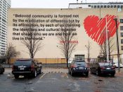 The Loss Prevention (Sean Schwab)<br/>2018 - 2022<br/><span style= "font-size: 6pt">33.75186363328037,-84.39550025790652</span> Street Art Mural formerly in downtown Atlanta by The Loss Prevention (Sean Schwab) featuring a heart and text