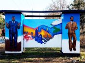 Fabian Williams<br/>2019 - 2019<br/><span style= "font-size: 6pt">33.77971008296656, -84.36682597753403</span> Street Art Mural by Fabian Williams formerly on the Atlanta BeltLine in Midtown featuring Maynard Jackson and Andrew Young