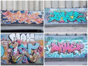 Mr. Totem 2 et al.<br/>2018 - 2022<br/><span style= "font-size: 6pt">33.73938602639907,-84.41007328768126</span> Graffiti pieces formerly in Adair Park Atlanta by Mr. Totem 2 et al.
