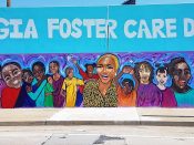 Ashley Dopson<br/>2019 - 2019<br/><span style= "font-size: 6pt">33.73833766160112, -84.41190794984114</span> Street Art Mural formerly in Adair Park Atlanta by Ashley Dopson featuring images of several people