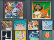 Stacks Squares Mural Project<br/>Jul 2019 - Jan 2020<br/><span style= "font-size: 6pt">33.750673, -84.368109</span> Street Art Murals formerly in Cabbagetown Atlana by various Artists at Stacks Squares