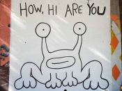 Will Mitchell<br/>2019 - 2020<br/><span style= "font-size: 6pt">33.75193819360611, -84.36467605805042</span> Street Art Mural formerly in Cabbagetown Atlanta by Will Mitchell featuring a frog-like creature