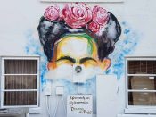 @eyemassive<br/>2019 - 2024<br/><span style= "font-size: 6pt">33.809482764519444, -84.36240109212781</span> Street Art Mural formerly in Morningside-Lenox Park Atlanta by @eyemassive featuring Frida Kahlo