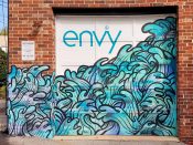 Peter Ferrari<br/>2015? - 2025<br/><span style= "font-size: 6pt">33.770899001631626, -84.28788437671822</span> Street Art Mural formerly in Decatur, Georgia by Peter Ferrari featuring waves