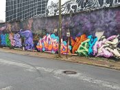 Nels Guzman, Unoe, NOBS, and Vayne<br/>2019 - 2022<br/><span style= "font-size: 6pt">33.7340880102154,-84.39843119286923</span> Graffiti formerly in Mechanicsville Atlanta Nels Guzman, Unoe, NOBS, and Vayne