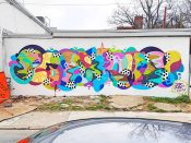 Dr. Dax (Dax Rudnak)<br/>2020 - 2023<br/><span style= "font-size: 6pt">33.75414317996108, -84.37655056792356</span> Graffiti Piece formerly in Sweet Auburn Atlanta by Dr. Dax (Dax Rudnak) featuring colorful text