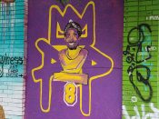 King Pop<br/>2020 - 2024<br/><span style= "font-size: 6pt">33.76468895204403, -84.35031809686498</span> Street Art Mural formerly in Little Five Points Atlanta by King Pop featuring statue of a person on a purple background