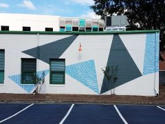 Zachary Kahn & Matt Evans<br/>2020 - 2026<br/><span style= "font-size: 6pt">33.76982853710103, -84.36697186966788</span> Street Art Mural formerly in Old Fourth Ward Atlanta by Zachary Kahn & Matt Evans featuring a geometric pattern