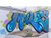 Dr. Dax (Dax Rudnak)<br/>2020 - 2023<br/><span style= "font-size: 6pt">33.754181091099944, -84.37650228816346</span> Graffiti Piece formerly in Sweet Auburn Atlanta by Dr. Dax (Dax Rudnak) featuring the words "Mo Lives"