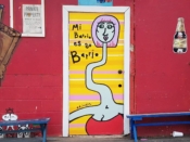 Jake McDonald<br/>2020 - 2022<br/><span style= "font-size: 6pt">33.746525258881086, -84.36865751240613</span> Street Art Mural formerly in Grant Park Atlanta by Jake McDonald featuring a woman with a long neck