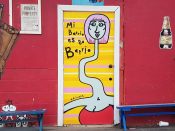 Jake McDonald<br/>2020 - 2022<br/><span style= "font-size: 6pt">33.746525258881086, -84.36865751240613</span> Street Art Mural formerly in Grant Park Atlanta by Jake McDonald featuring a woman with a long neck