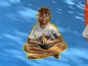 Quake<br/>2020 - 2024<br/><span style= "font-size: 6pt">33.751549099188125, -84.3662910213851</span> Street Art Mural formerly in Cabbagetown Atlanta by Quake featuring a seated boy