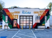 Erica Chisolm, @thaarthealer, Tiffany LaTrice<br/>2020 - 2022<br/><span style="font-size: 6pt">33.74236338045355, -84.4369408555354</span> Street Art Mural formerly In Westview Atlanta by Erica Chisolm, @thaarthealer, Tiffany LaTrice featuring "Count every vote"