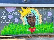 rx_atlien<br/>2020 - 2021<br/><span style= "font-size: 6pt">33.77145479151783, -84.37110384252384</span> Street Art Mural formerly in Old Fourth Ward Atlanta by Rx_atlien featuring a man with a crown