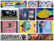 Courtney Brooks, M. Kee, R. Chavez, Jiggy Korean, Eric Nine, Lord Yatta, E. Chisolm<br/>2021 - 2023<br/><span style= "font-size: 6pt">33.76901881060527, -84.36240788768458</span> Street Art Murals formerly on the BeltLine in Old Fourth Ward Atlanta by various artists curated by Courtney Brooks