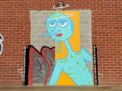 Jake McDonald<br/>2021 - 2021<br/><span style= "font-size: 6pt">33.7319754487098, -84.4227659083652</span> Street Art Mural formerly on the BeltLine in West End Atlanta by Jake McDonald featuring Prince of Jupiter