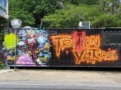 Pash Lima and TRAPartGOD<br/>2021 - 2026<br/><span style= "font-size: 6pt">33.71917655350879, -84.4179943999853</span> Street Art Mural formerly in Capitol View Atlanta by Pash Lima and TRAPartGOD featuring Iron Man