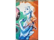 Liz Webb<br/>2018 - 2022<br/><span style= "font-size: 6pt">33.751908071011655, -84.3648598780114</span> Street Art Mural formerly in Cabbagetown Atlanta by Liz Webb featuring a mermaid