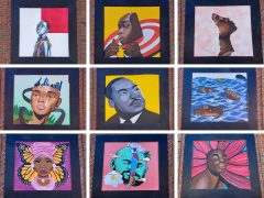 Vine City Mural Project (Various Artists)<br/>2021 - 2025<br/><span style= "font-size: 6pt">33.7633849141675, -84.40455911796687</span> Some of the Street Art Murals of the Vine City Mural Project (Various Artists)