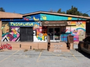 @young_gunz555<br/>2021 - 2022<br/><span style= "font-size: 6pt">33.75250036049758, -84.46275661936693</span> Street Art Mural formerly in Southwest Atlanta by @young_gunz555 featuring grocery store items