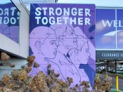 Sanithna Phansavanh<br/>2021 - 2026<br/><span style= "font-size: 6pt">33.76311196012936, -84.37237247615738</span> Street Art Mural formerly in Old Fourth Ward Atlanta by Sanithna Phansavanh featuring three purple people