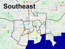 Map of street art, murals, and graffiti in the Atlanta neighborhood of Southeast Atlanta