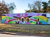 TeMika Grooms<br/>2021 - 2022<br/><span style= "font-size: 6pt">33.690602559068594, -84.49306258488575</span> Street Art Mural formerly in Southwest Atlanta by TeMika Grooms featuring several people