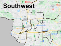 Map of street art, murals, and graffiti in the Atlanta neighborhoods of Hapeville, East Point, and Southwest Atlanta