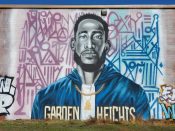 Artist ?<br/>2021 - 2022<br/><span style= "font-size: 6pt">33.74792631029373, -84.38019099020201</span> Street Art Mural formerly in Sweet Auburn Atlanta by an unknown artist featuring a man with a gold chain