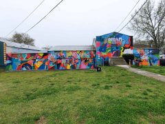 LaRon Harlem Jr.<br/>2022 - 2026<br/><span style=" font-size: 6pt;">33.72153245024835, -84.42275381779045</span> Street Art Mural formerly in Capitol View Atlanta by LaRon Harlem Jr. featuring an abstract pattern