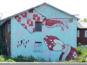 Tanner Wilson<br/>2014 - 2026<br/><span style= "font-size: 6pt">33.7642562845631, -84.42730668370329</span> Street Art Mural formerly in Bankhead Atlanta by Tanner Wilson featuring two hands