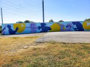 Chloe Alexander<br/>2022 - 2023<br/><span style= "font-size: 6pt">33.76464254158612, -84.40423876630099</span> Detail of a larger Street Art Mural formerly in West Atlanta by Chloe Alexander featuring musicians