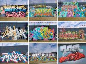 Atlanta Style Writers Jam 2022 (Various Artists)<br/>2022 - 2024<br/><span style= "font-size: 6pt">33.728770455353384, -84.41645699558433</span> Graffiti pieces formerly in West End Atlanta by various artists for the Atlanta Style Writers Jam 2022