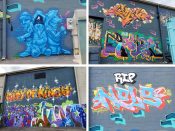 Atlanta Style Writers Jam 2022 (Various Artists)<br/>2022 - 2024<br/><span style= "font-size: 6pt">33.73034419722294, -84.41915192588692</span> Graffiti pieces formerly in West End Atlanta by various artists for the Atlanta Style Writers Jam 2022