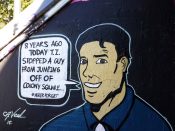 Chris Veal<br/>2018 - 2018<br/><span style= "font-size: 6pt">33.753437878351285, -84.36376618671423</span> Street formerly Art mural in Inman Park Atlanta by Chris Veal featuring a person speaking