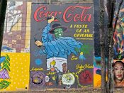 Will Mitchell<br/>2023 - 2023<br/><span style= "font-size: 6pt">33.75106760892906, -84.36743490922613</span> Street Art Mural formerly in Cabbagetown Atlanta by Will Mitchell featuring "Coca-Cola"