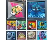 Stacks Squares Mural Project<br/>Aug 2018 - Jan 2019<br/>Photos by Stacks Squares<br/><span style= "font-size: 6pt">33.750638184690985, -84.36810393392793</span> Street Art Murals formerly in Cabbagetown Atlanta created for the Stacks Squares Mural Project in August 2018