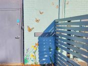 Jonesy (Krista Jones)<br/>2021 - 2025<br/><span style= "font-size: 6pt">33.740787833802024, -84.34668362672602</span> Mini-mural formerly in East Atlanta Village by Jonesy (Krista Jones) Featuring butterflies