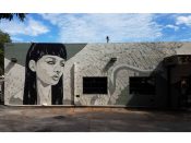 Sanithna Phansavanh<br/>2015 - 2022<br/><span style= "font-size: 6pt">33.74034557892309,-84.34694074094296</span> Street Art Mural formerly in East Atlanta by Sanithna Phansavanh featuring a woman in monochrome