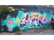 Letsgopaint (Matt Letrs)<br/>2018 - 2025<br/><span style= "font-size: 6pt">33.74763592911035, -84.35027224497289</span> Graffiti formerly in Reynoldstown Atlanta by Letsgopaint (Matt Letrs)featuring a flamingo and text