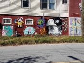 Various Artists<br/>2017 - 2019<br/><span style= "font-size: 6pt">33.7670904532392, -84.36784656101814</span> Street Art Murals formerly in Old Fourth Ward Atlanta by various artists