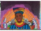 Ndubisi Okoye<br/>2019
- 2025<br/><span style= "font-size: 6pt">33.80874426152279,-84.37762459657472</span> Street art mural formerly on the Atlanta BeltLine in Buckhead by Ndubisi Okoye featuring a woman with a head wrap